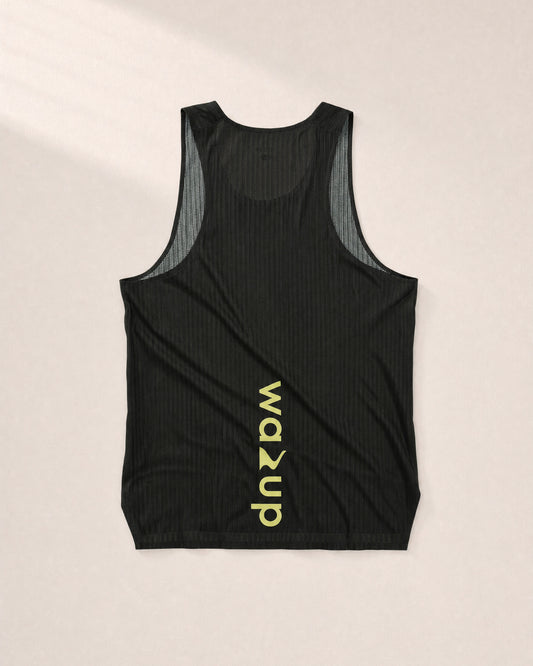 Male PB Performance Singlet - Mossaic - Forest - 3D Back