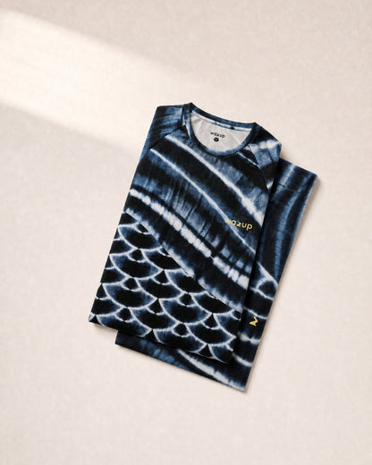 Wave Grid Tee - Folded