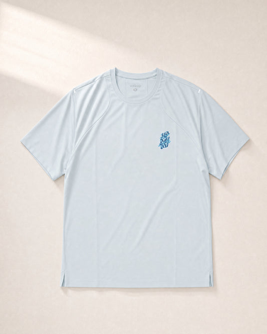 Daily Movement Tee / Light Blue / Men / 3D Front