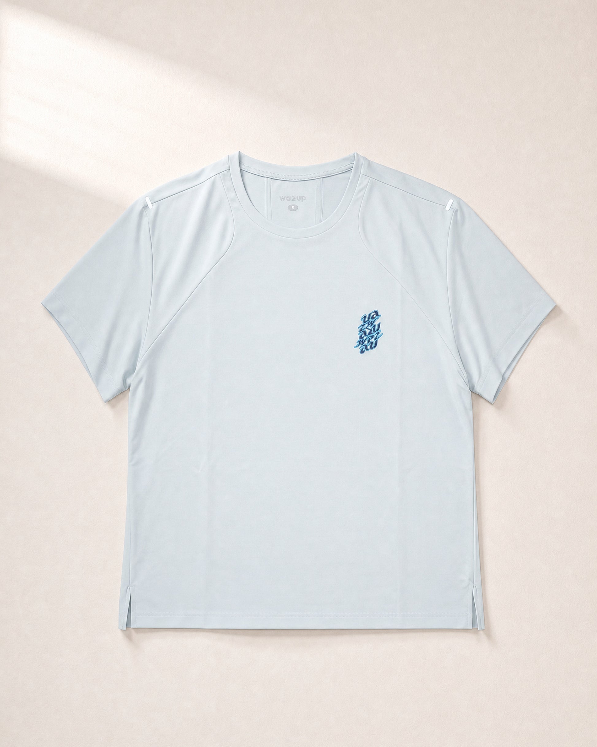Daily Movement Tee / Light Blue / Women / 3D Front