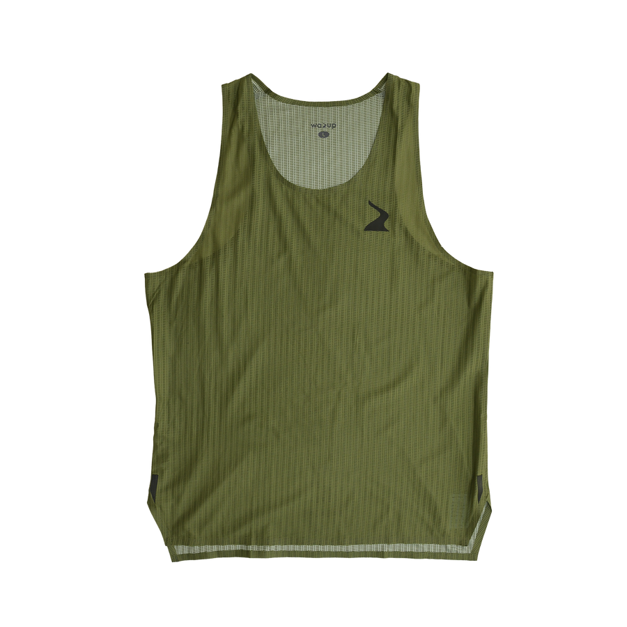 Male PB Performance Singlet - Mossaic - Olive