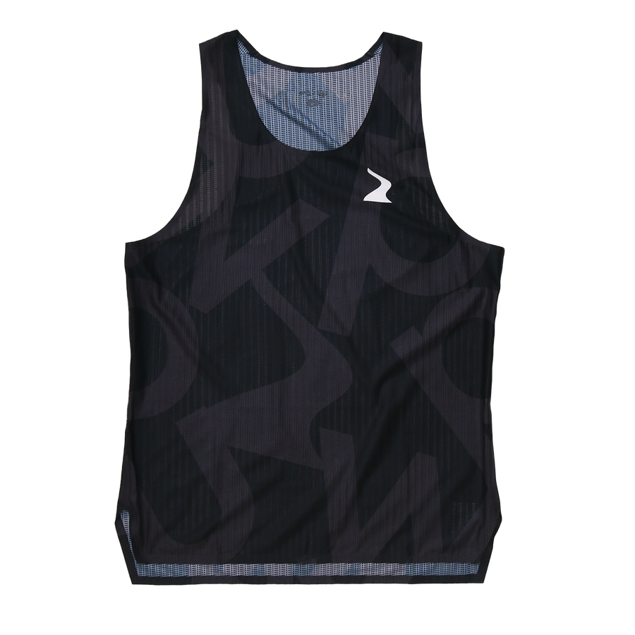 Male PB Performance Singlet w1.2 - Big & Bold - black