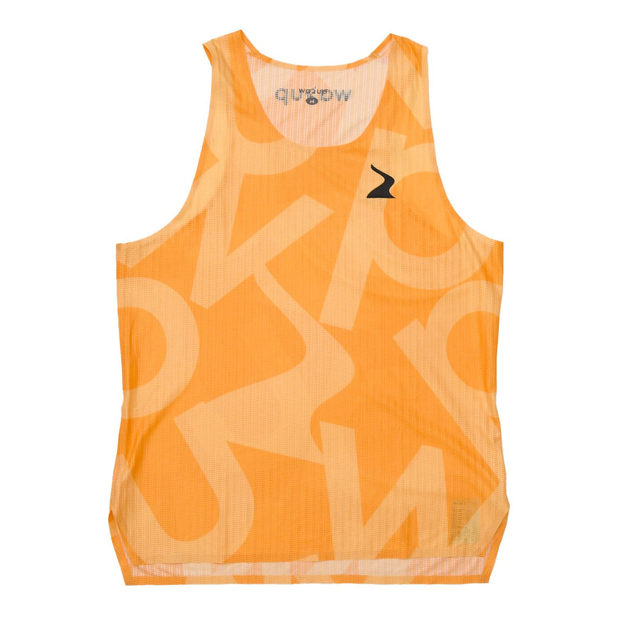 Male PB Performance Singlet w1.2 - Big & Bold - orange