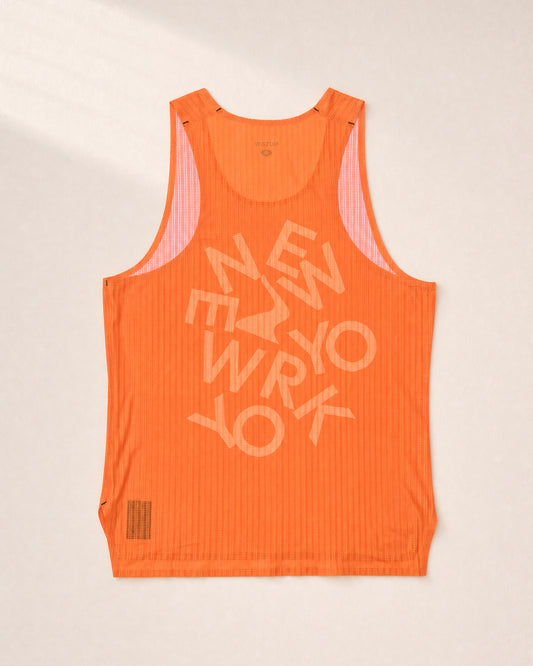 Male Six Major PB Performance Singlet - New York - 3D Back