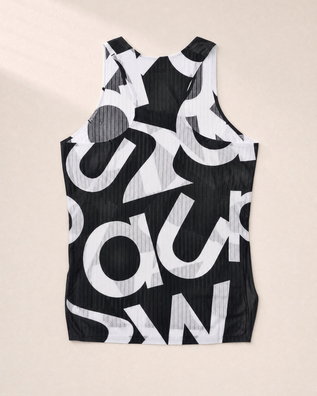 Female PB Performance Singlet w1.2 - Big & Bold - white/black - 3D Back