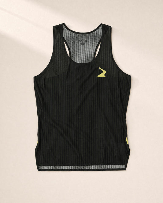 Female PB Performance Singlet - Mossaic - Forest - 3D Front