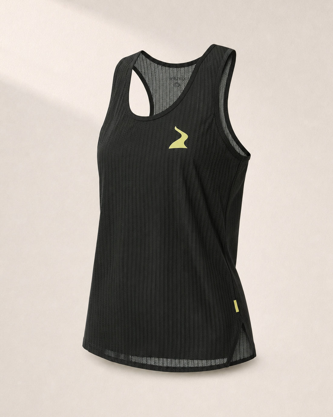 Female PB Performance Singlet - Mossaic - Forest - 3/4 Angle
