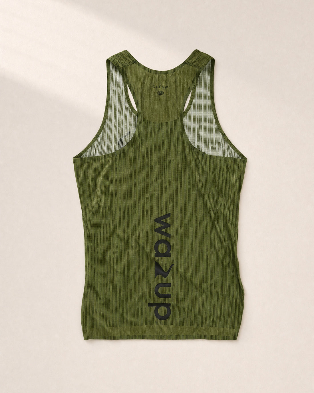 Female PB Performance Singlet - Mossaic - Olive - 3D Back