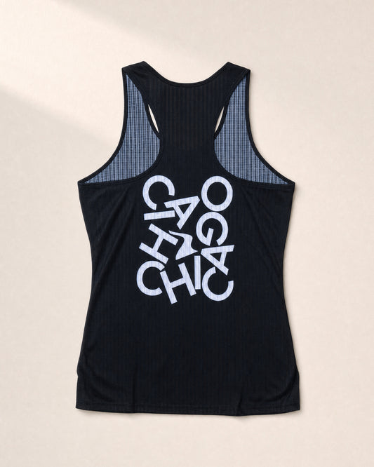 Female Six Major PB Performance Singlet - Chicago - 3D Back