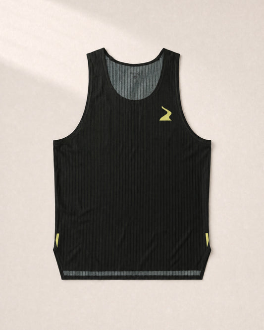 Male PB Performance Singlet - Mossaic - Forest - 3D Front