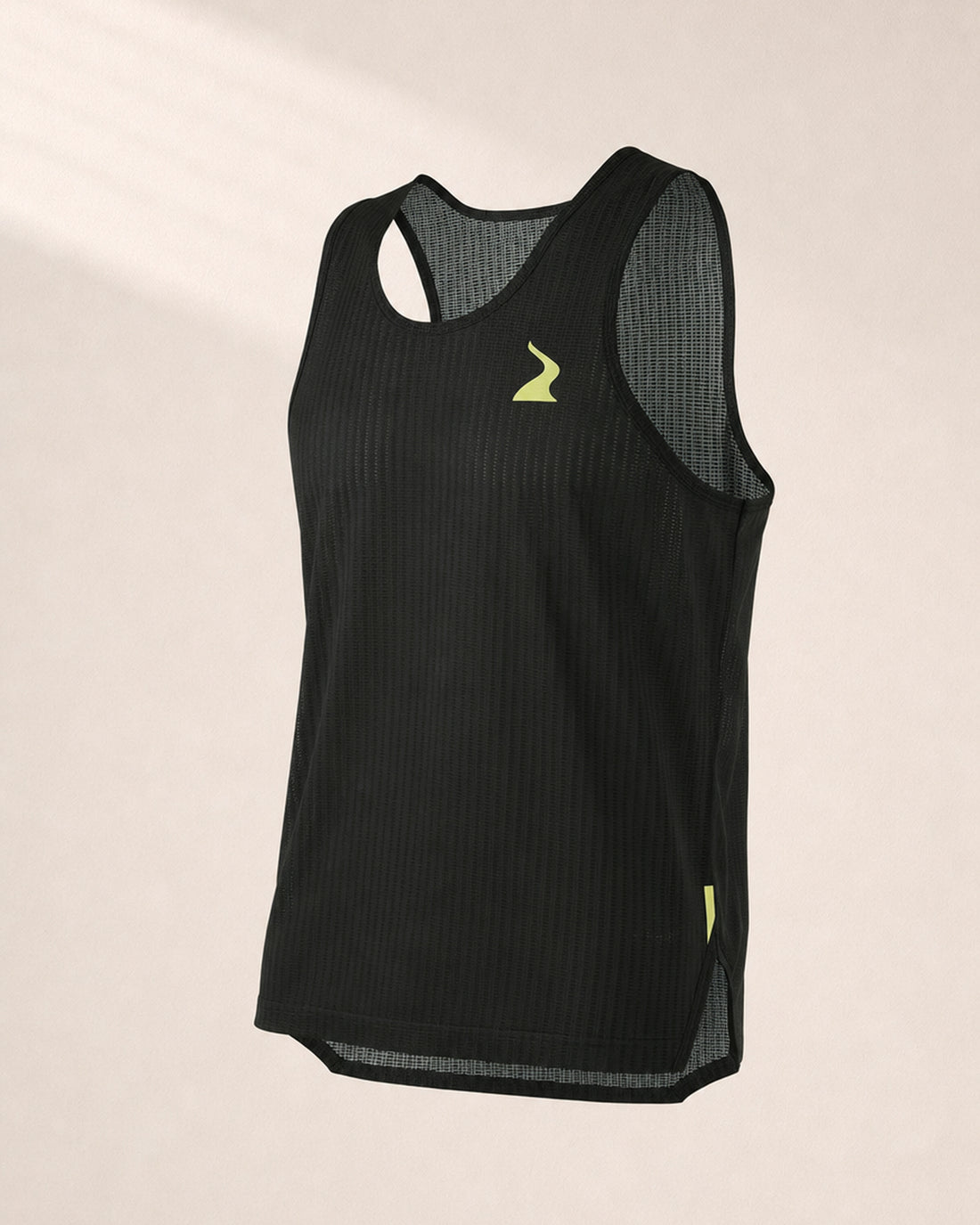 Male PB Performance Singlet - Mossaic - Forest - 3/4 Angle