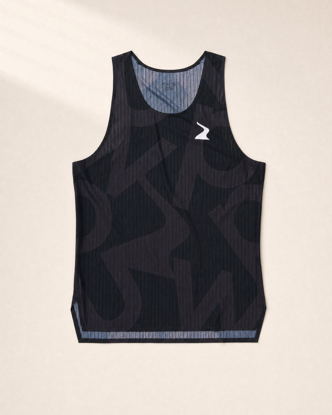 Male PB Performance Singlet w1.2 - Big & Bold - black - 3D Front