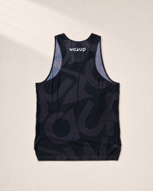 Male PB Performance Singlet w1.2 - Big & Bold - black - 3D Back