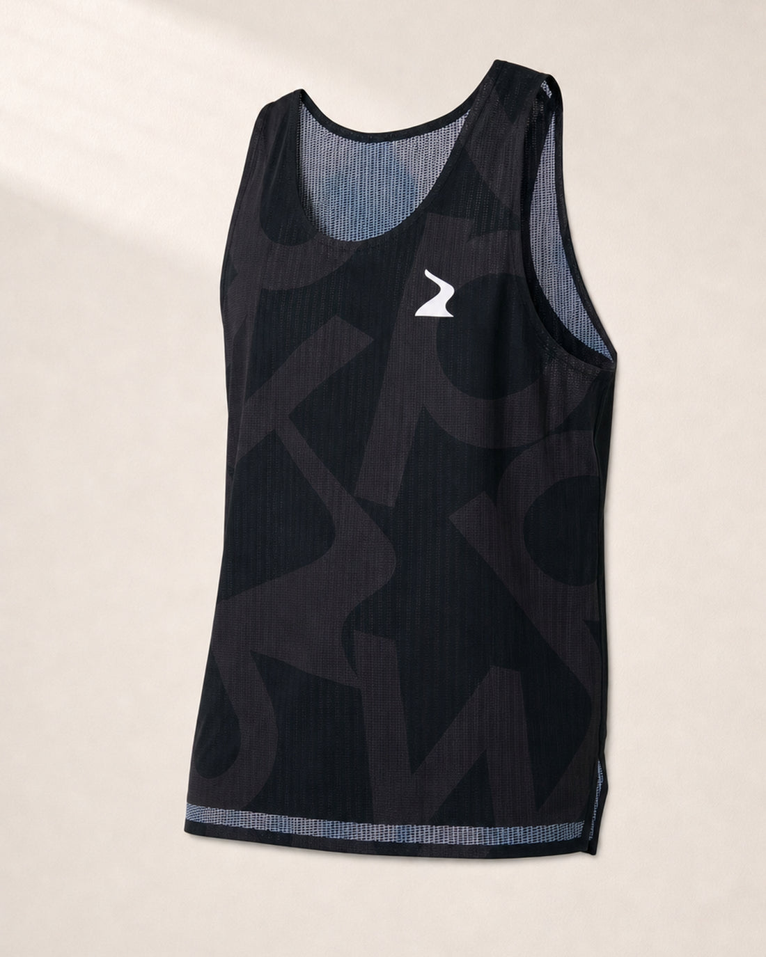 Male PB Performance Singlet w1.2 - Big & Bold - black - 3/4 Angle