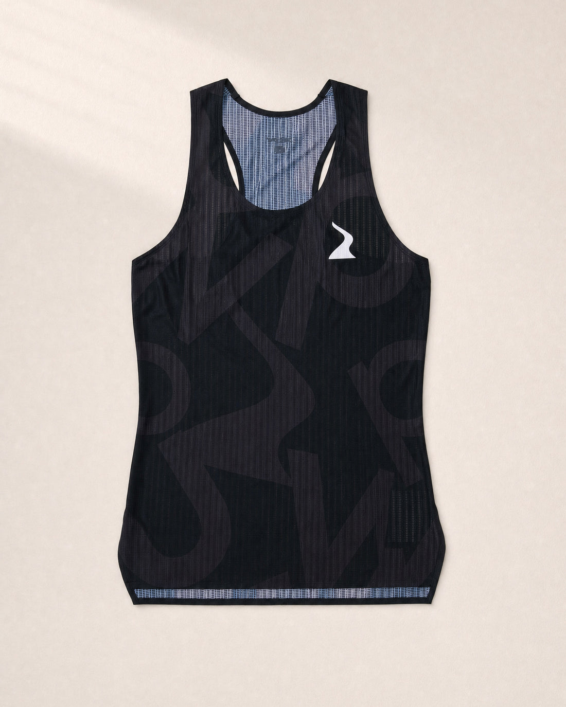 Female PB Performance Singlet w1.2 - Big & Bold - black - 3D Front