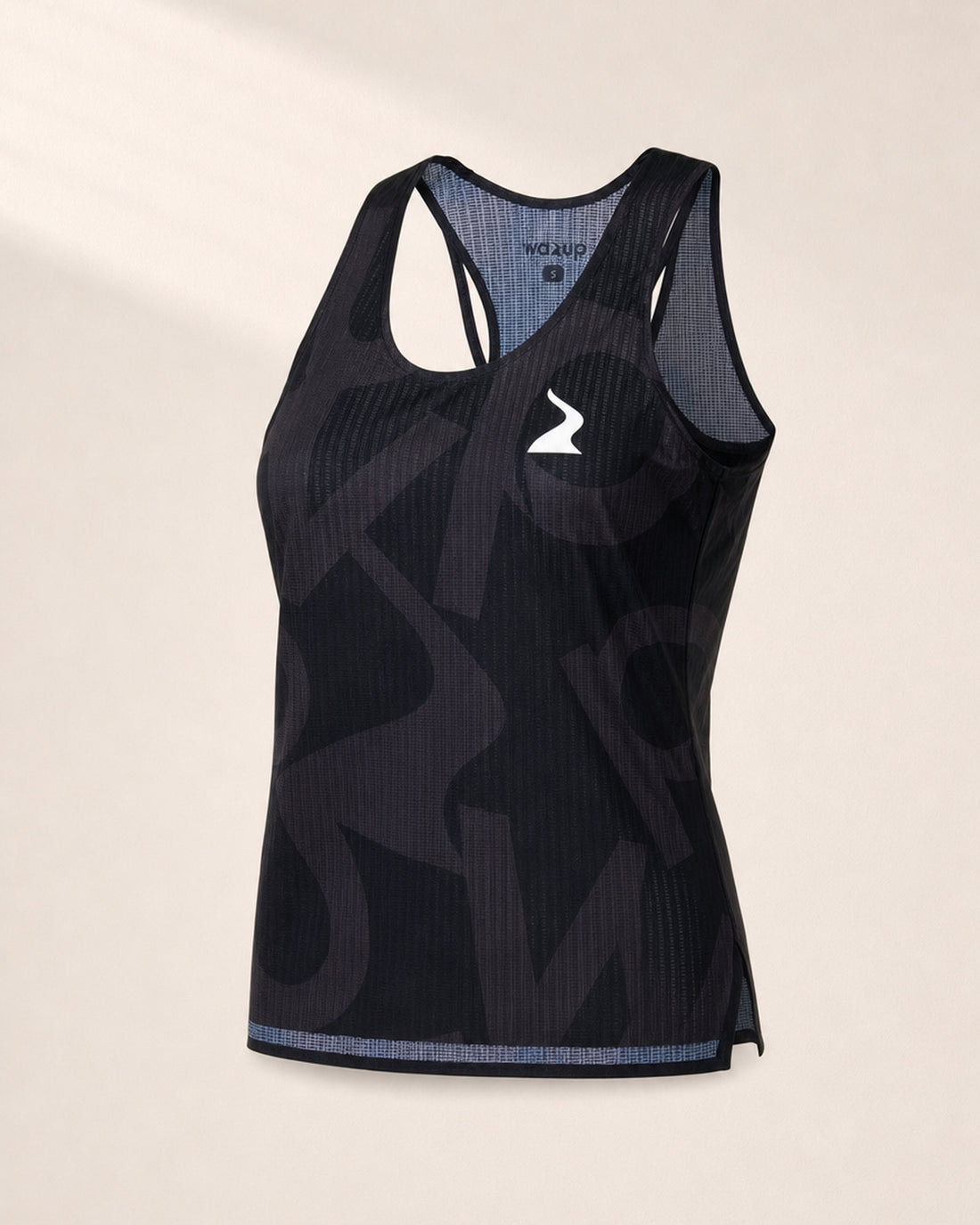Female PB Performance Singlet w1.2 - Big & Bold - black - 3/4 Angle