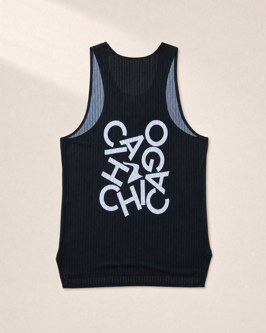Male Six Major PB Performance Singlet - Chicago - 3D Back