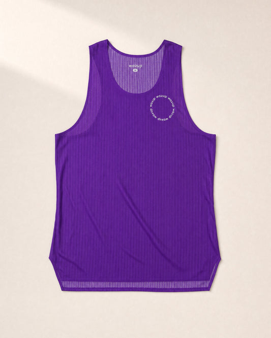 Male Six Major PB Performance Singlet - London - 3D Front