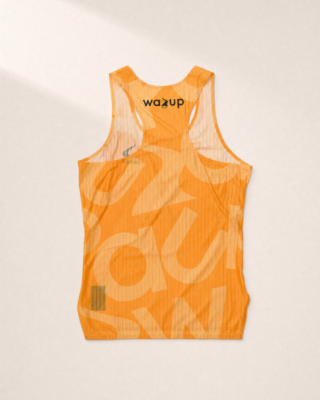 Female PB Performance Singlet w1.2 - Big & Bold - orange - 3D Back