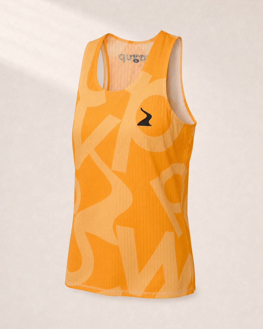 Female PB Performance Singlet w1.2 - Big & Bold - orange - 3/4 Angle