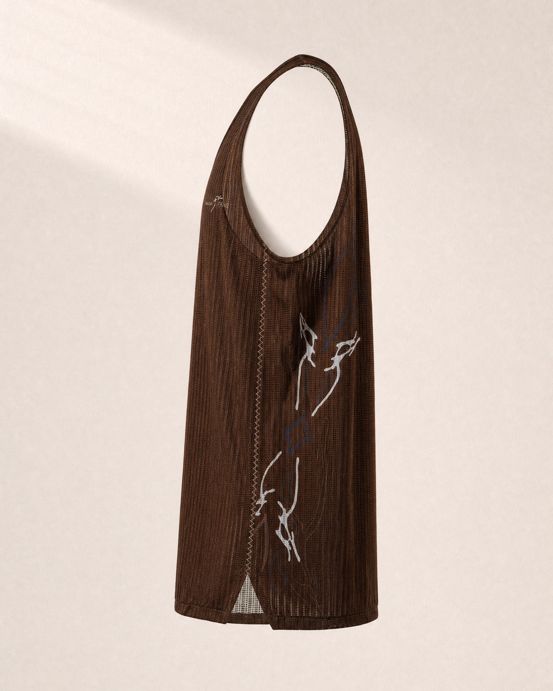 Rank Athletic x Wazup Phantom Unicorn Tank - Brown / 3D Side