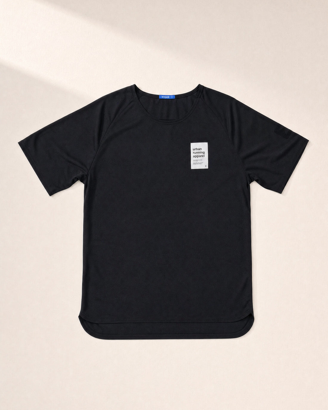 Male Urban Tee - Black / 3D Front