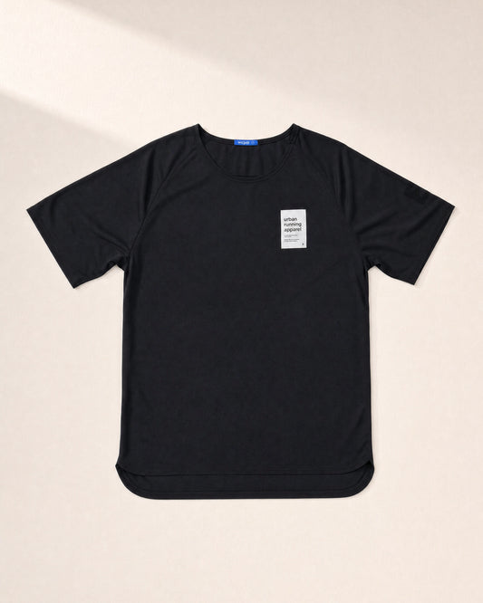 Male Urban Tee - Black / 3D Front