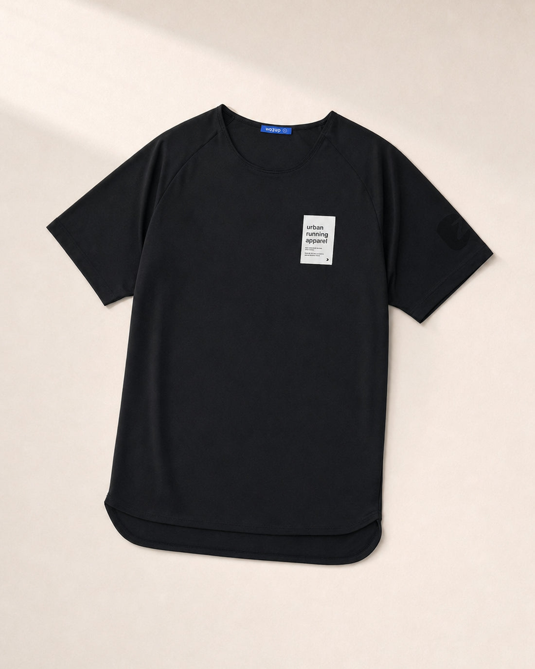 Male Urban Tee - Black / 3/4 Angle