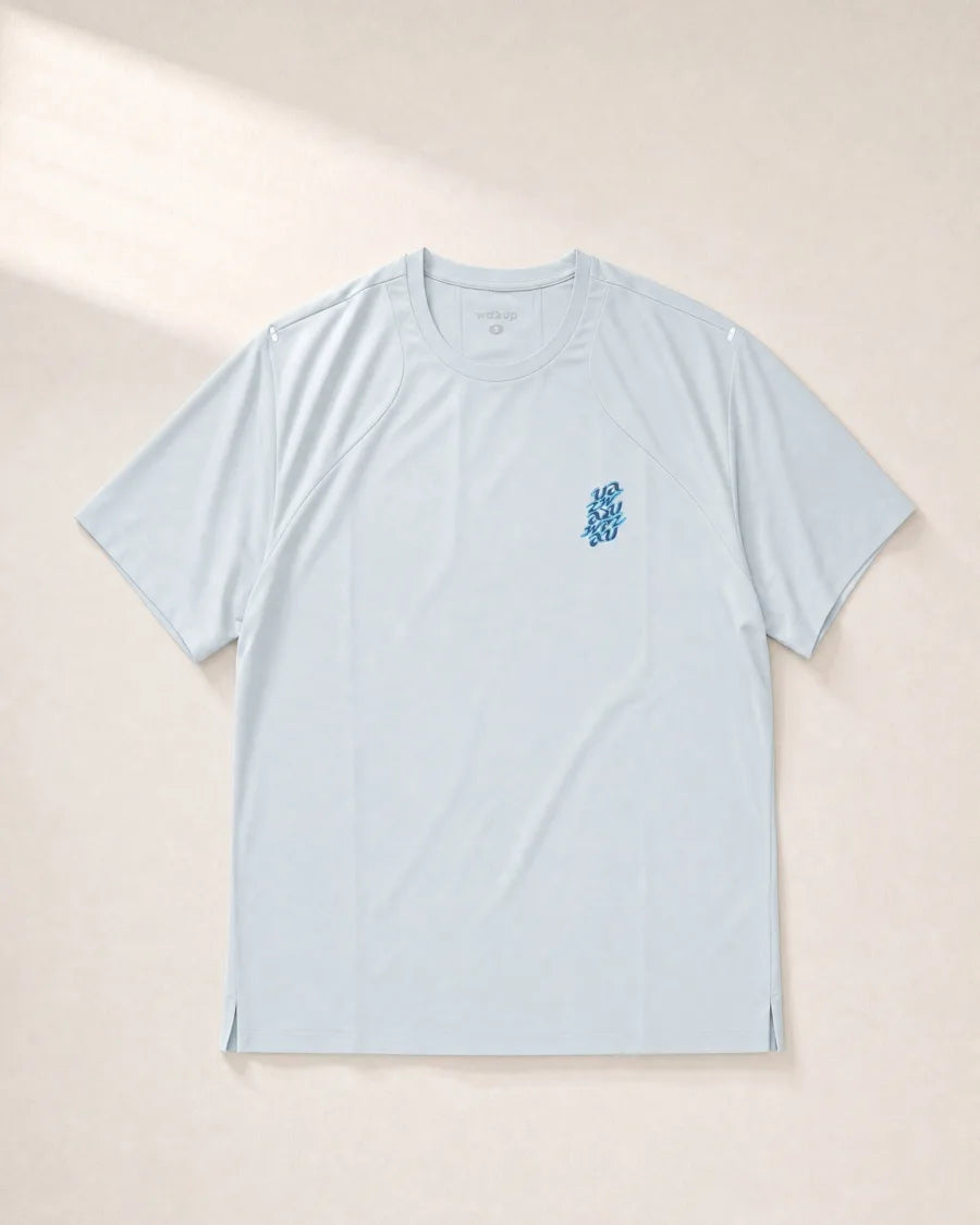 Daily Movement Tee in light blue