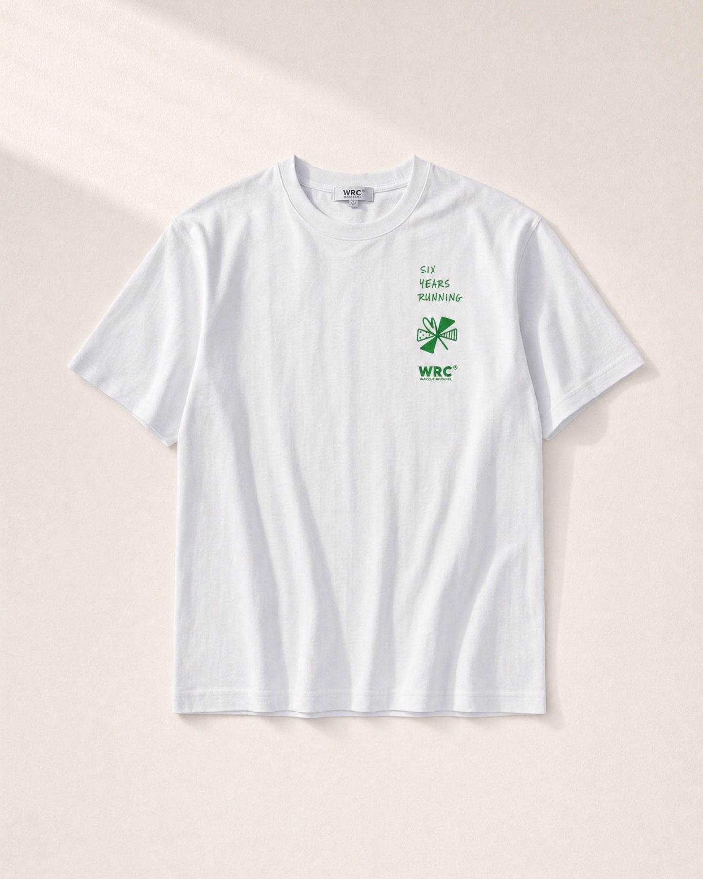 WRC 6th anniversary merch - tee front
